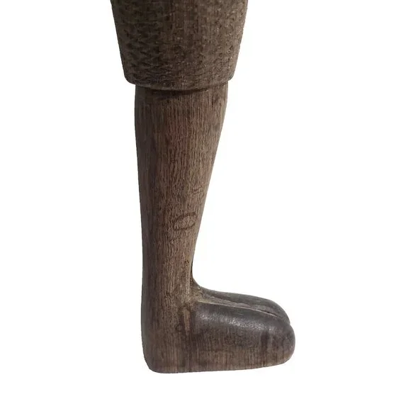 Vintage Handcarved Wooden African Tribal Standing Man Figure 12.5" Tall GUC - Picture 5 of 11
